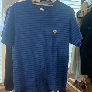 Kaws Uniqlo blue tshirt